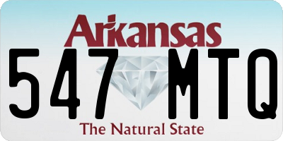 AR license plate 547MTQ
