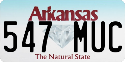 AR license plate 547MUC