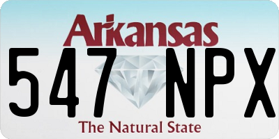 AR license plate 547NPX