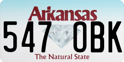 AR license plate 547OBK