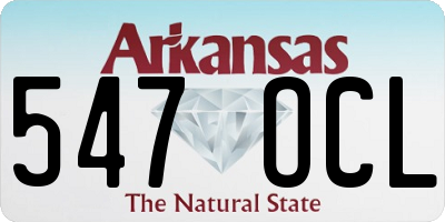 AR license plate 547OCL