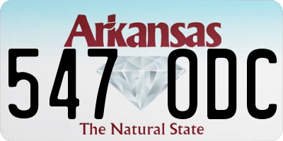AR license plate 547ODC