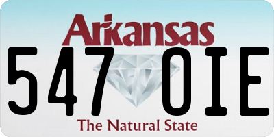 AR license plate 547OIE