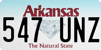 AR license plate 547UNZ