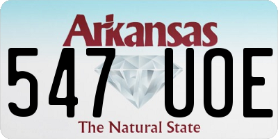 AR license plate 547UOE