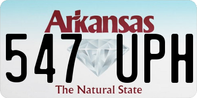 AR license plate 547UPH