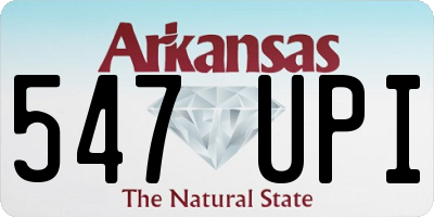 AR license plate 547UPI