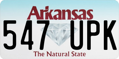 AR license plate 547UPK