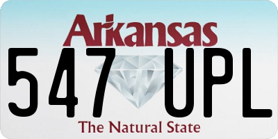 AR license plate 547UPL