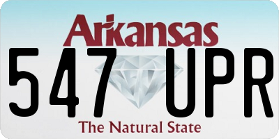 AR license plate 547UPR