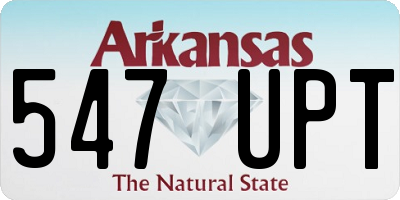 AR license plate 547UPT