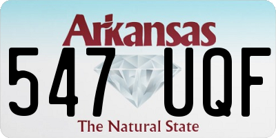 AR license plate 547UQF