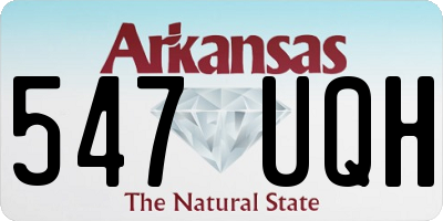 AR license plate 547UQH