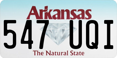 AR license plate 547UQI