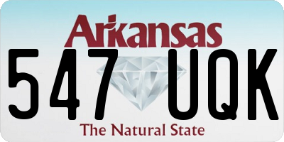 AR license plate 547UQK
