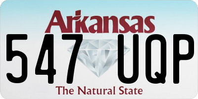 AR license plate 547UQP