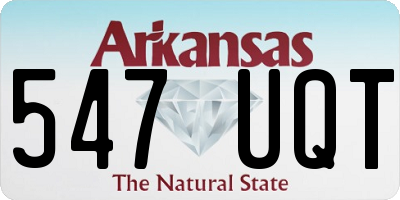 AR license plate 547UQT