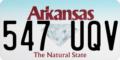 AR license plate 547UQV