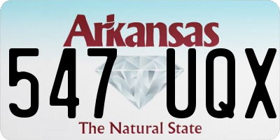 AR license plate 547UQX