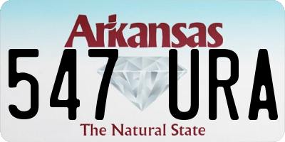 AR license plate 547URA