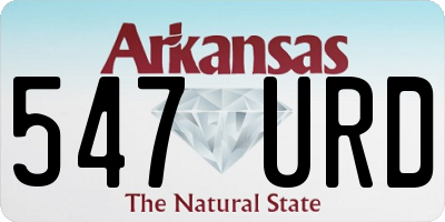 AR license plate 547URD
