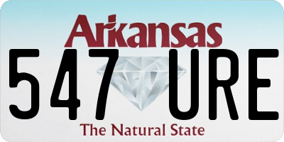 AR license plate 547URE