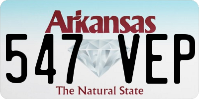 AR license plate 547VEP