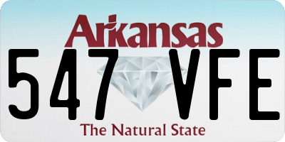AR license plate 547VFE