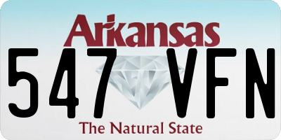 AR license plate 547VFN
