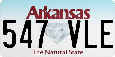 AR license plate 547VLE