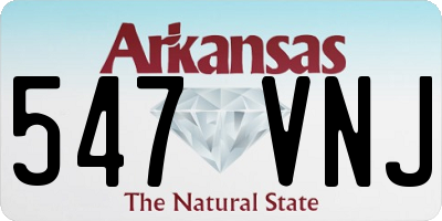 AR license plate 547VNJ