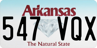 AR license plate 547VQX