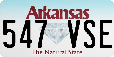 AR license plate 547VSE