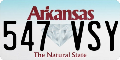 AR license plate 547VSY