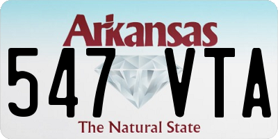 AR license plate 547VTA
