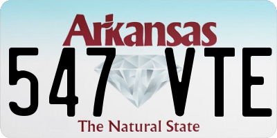 AR license plate 547VTE
