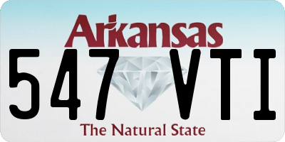 AR license plate 547VTI