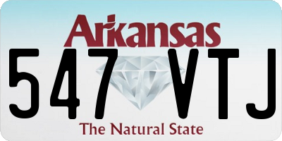 AR license plate 547VTJ