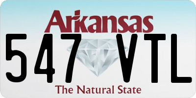 AR license plate 547VTL