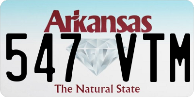 AR license plate 547VTM