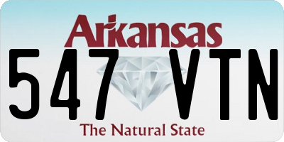 AR license plate 547VTN
