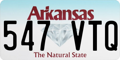 AR license plate 547VTQ