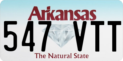 AR license plate 547VTT