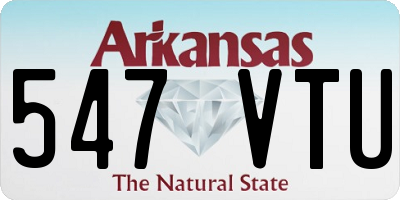 AR license plate 547VTU
