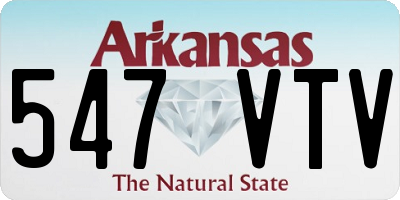 AR license plate 547VTV