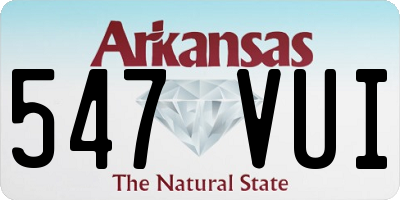 AR license plate 547VUI