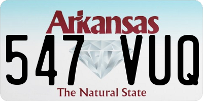 AR license plate 547VUQ