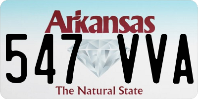 AR license plate 547VVA