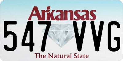 AR license plate 547VVG