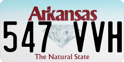 AR license plate 547VVH